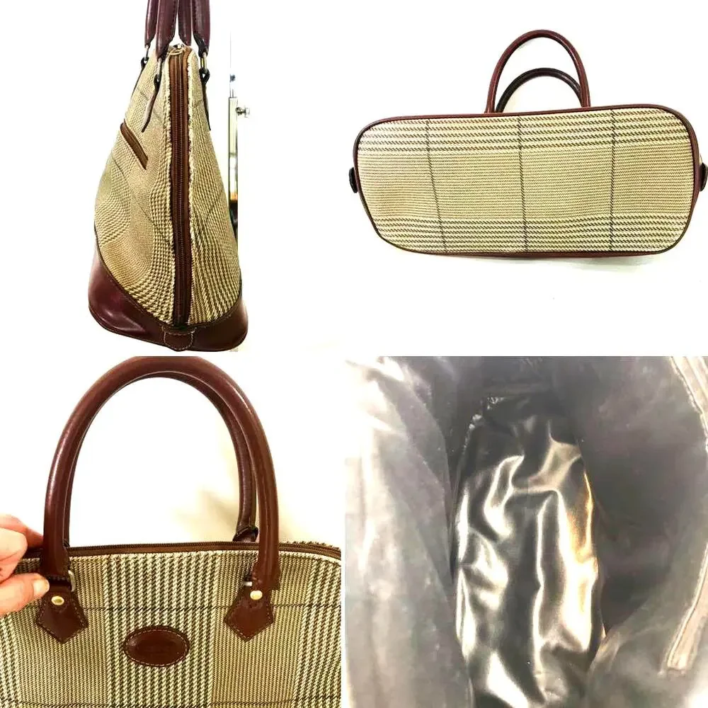 Vintage Tropea Italy Canvas Top Handle Satchel